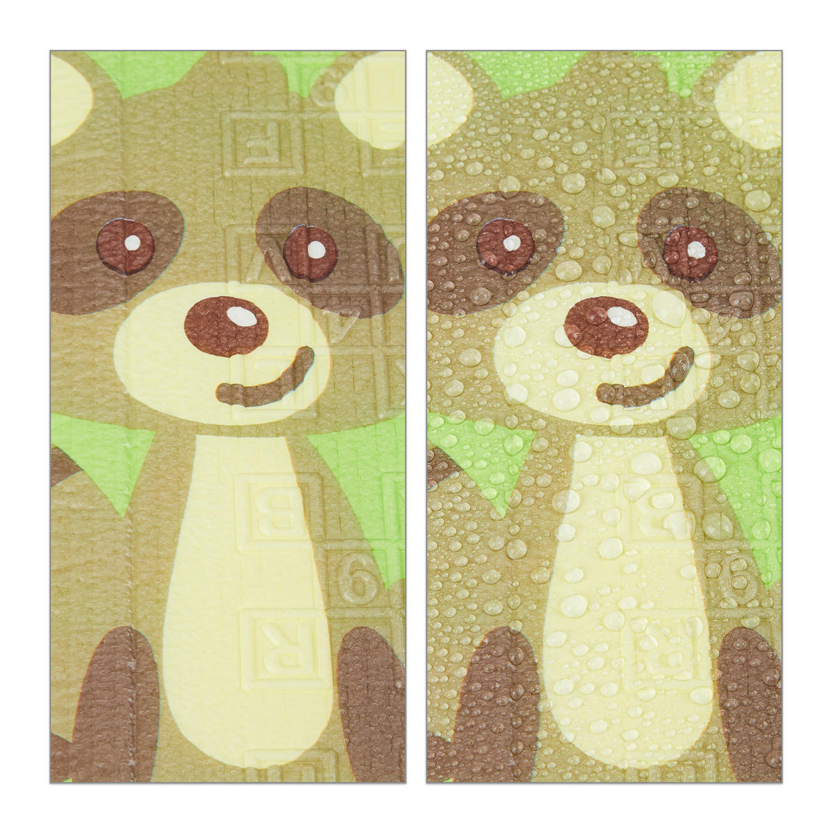 SPIELMATTE - Multicolor, Kunststoff/Textil (195/175cm) - Relaxdays