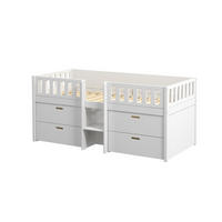KINDERBETT VIGGO Weiß 205x102x92 cm - Weiß, Holz - FURNLUX
