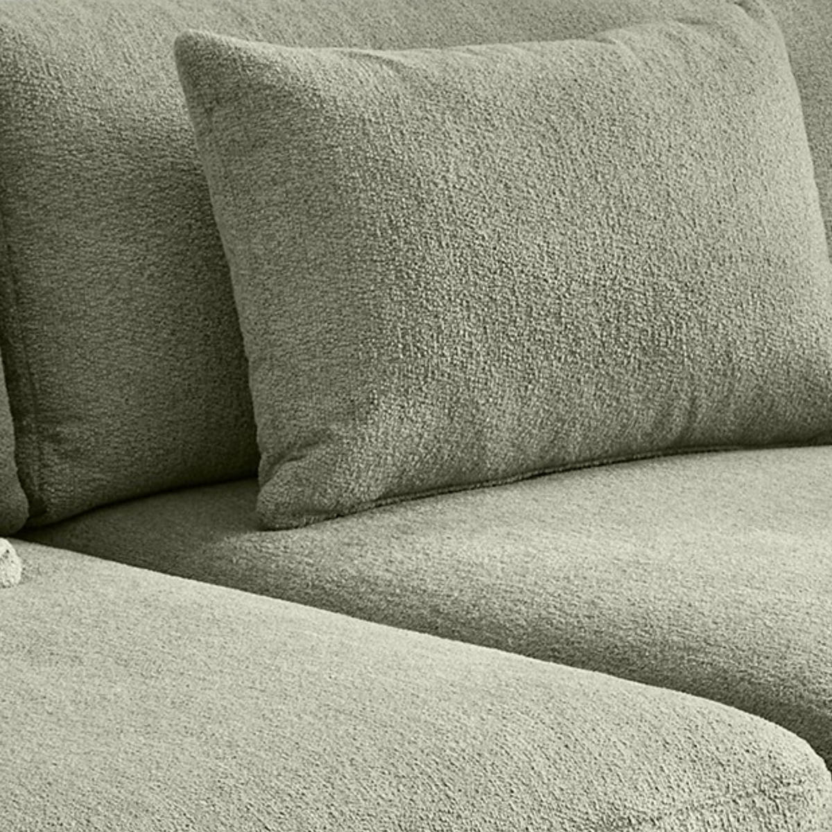 BIG-SOFA mit Federkern B290/T135/H90 cm extratief, Liegefläche 122x240 cm, Flachgewebe Hellgrün / 15247 - Schwarz/Hellgrün, Kunststoff/Textil (290/90/135cm) - luma-home