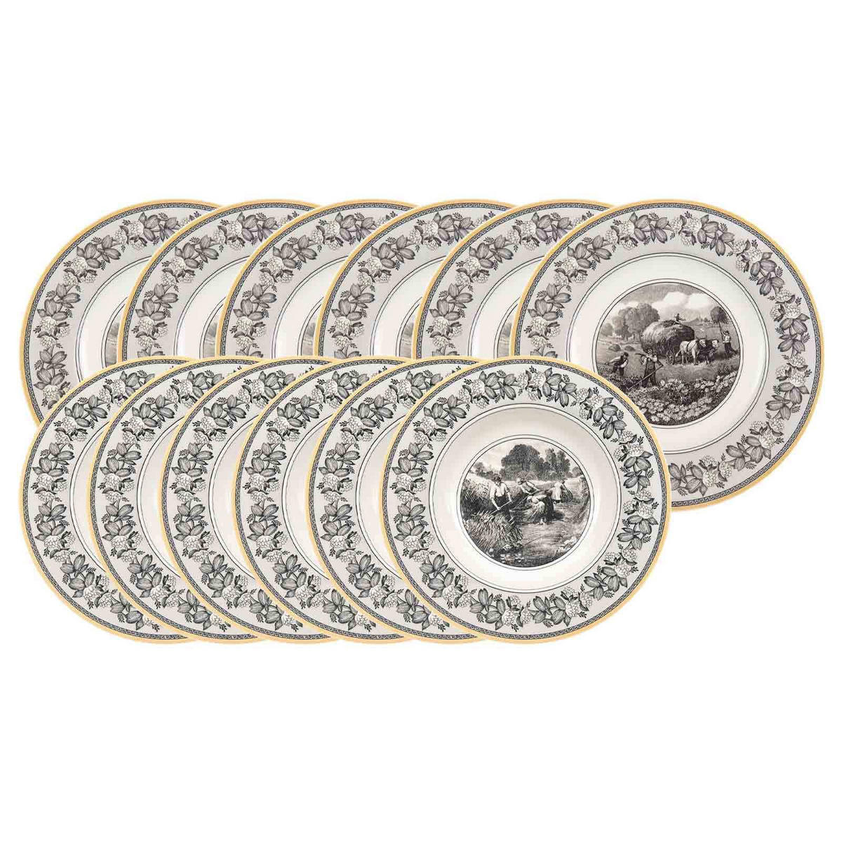 TAFELSERVICE Audun Ferme bunt 12er Set - Multicolor, Keramik (1/1/1cm) - Villeroy & Boch