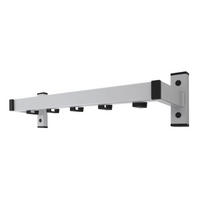 WANDGARDEROBE Mit 5 Haken Grau - Grau, Metall (56/15/13cm) - PROREGAL