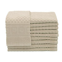 GÄSTETÜCHER, 10er-Set, 30x50 cm, 100% Baumwolle, Braun - Cappuccino, Textil (30/50cm) - Zollner