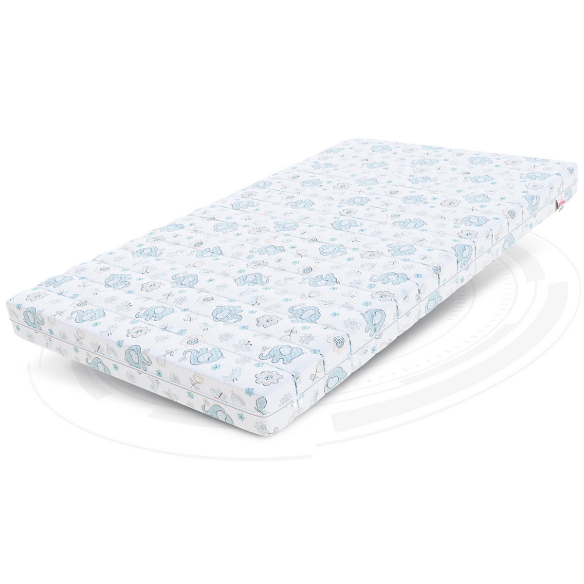 KINDERMATRATZE Miki Dumbo - Hellblau, Kunststoff/Textil (90/190cm) - FDM