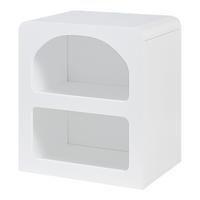 NACHTTISCH Vågå - Weiß, Holzwerkstoff (40/45/30cm) - [en.casa]