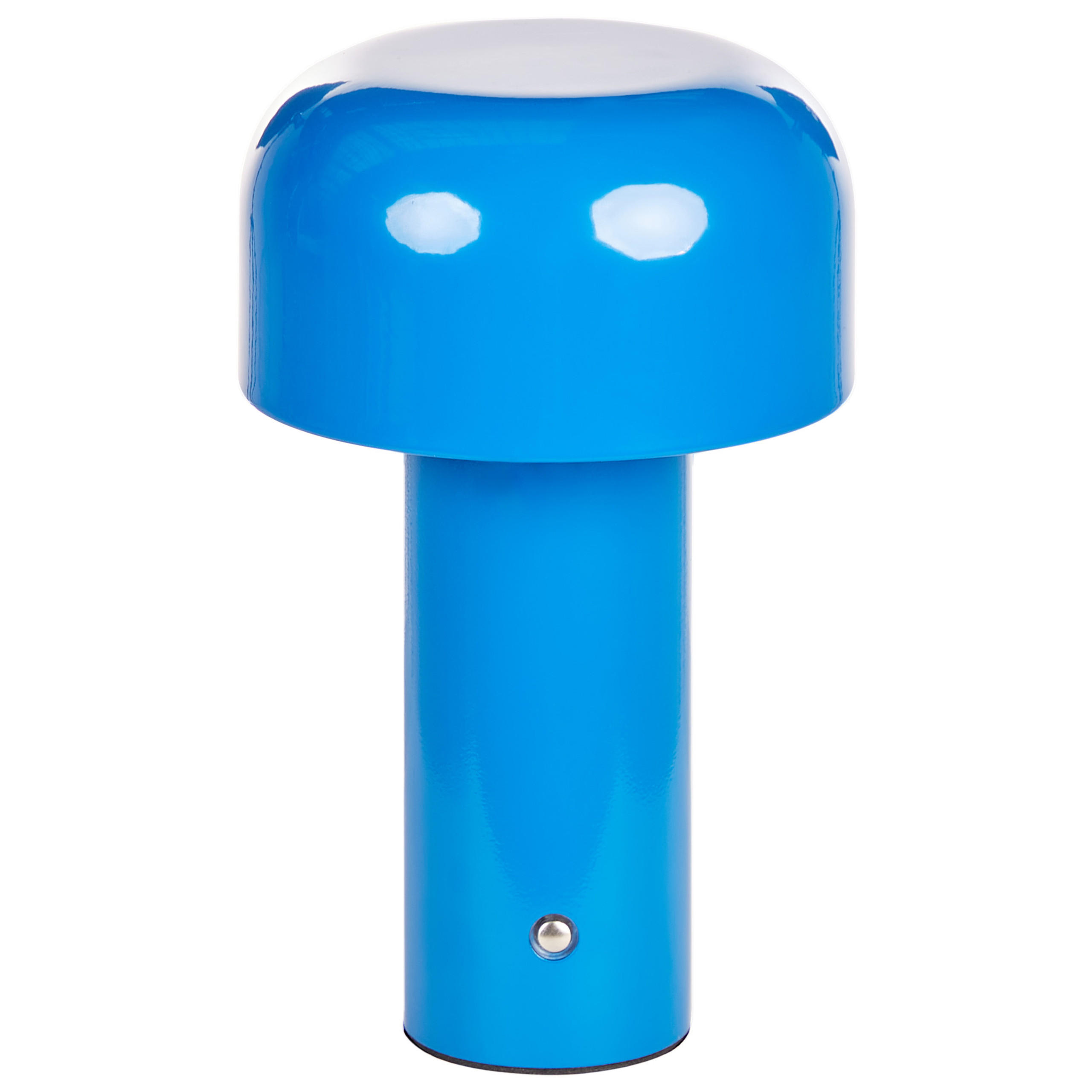 LED-TISCHLEUCHTE Blau Besos - Blau, Metall (12/12/21cm) - Beliani