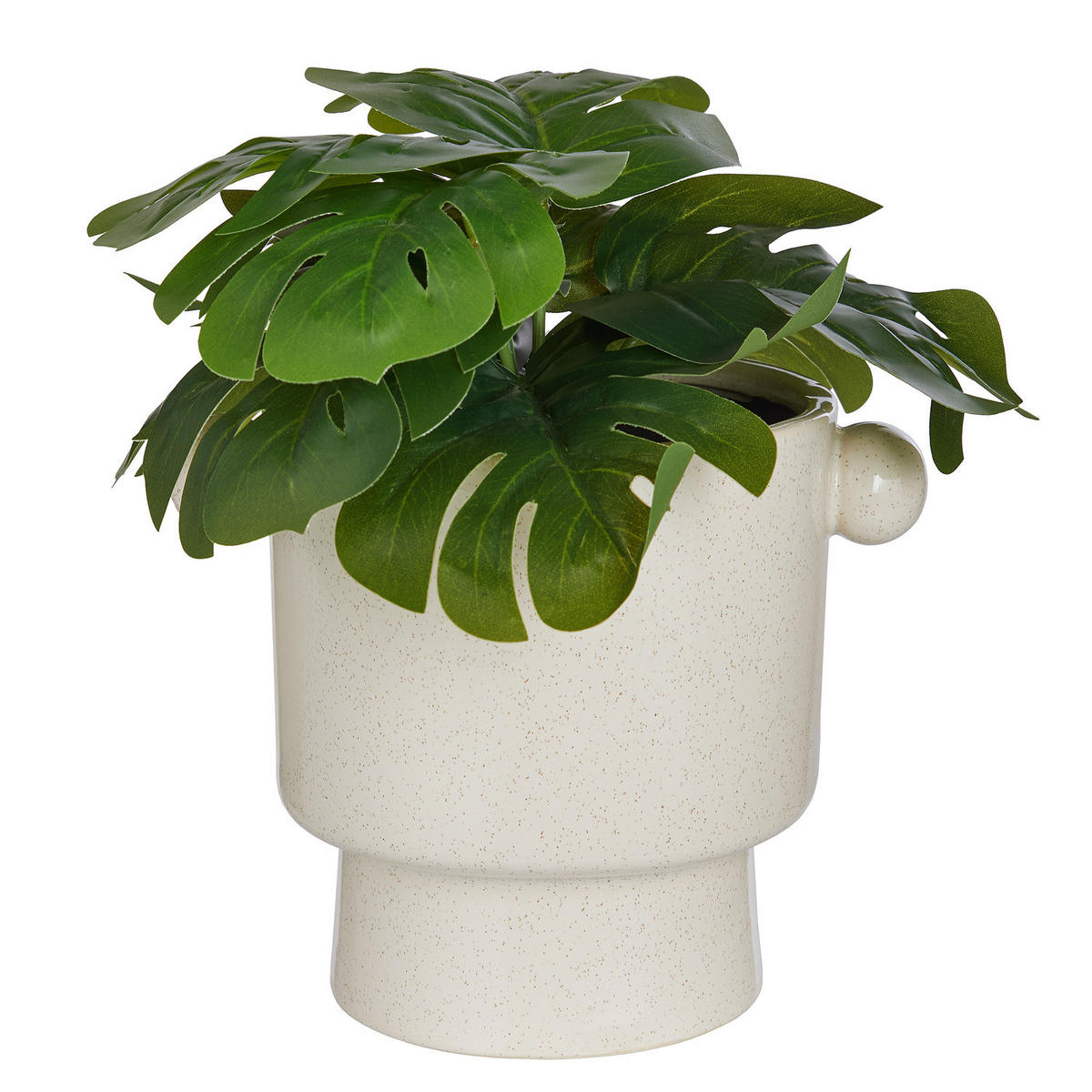 BLUMENÜBERTOPF Handle - Beige, Keramik (16cm) - BUTLERS