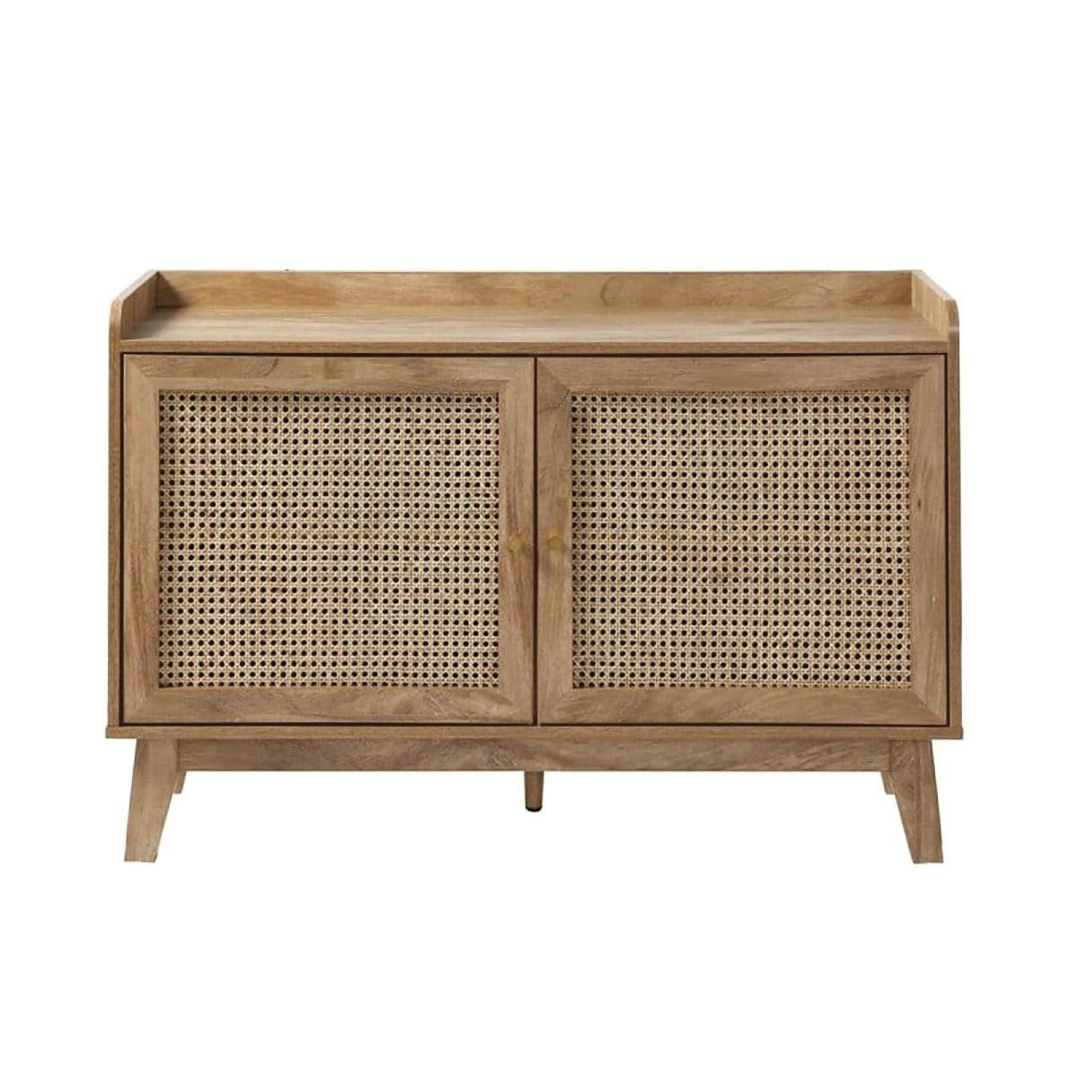 SIDEBOARD 2 Türen mit Rattan-Geflecht L110 cm - PALMO - Apfelbaumfarben, Holzwerkstoff (39/74.5/110cm) - Calicosy