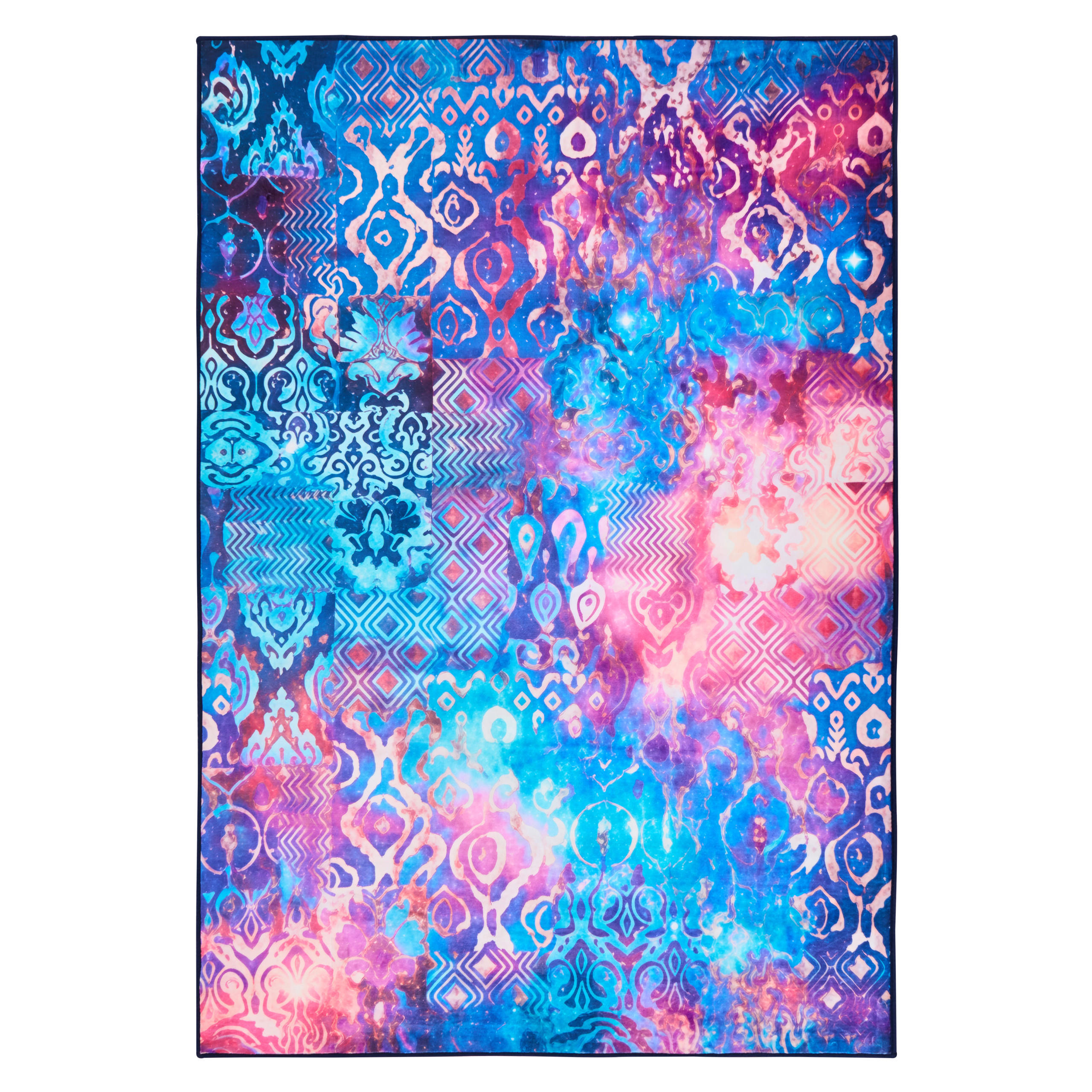 KOBEREC Barevný 140/200 cm Orvella - různobarevná, textil (140/200cm) - Beliani