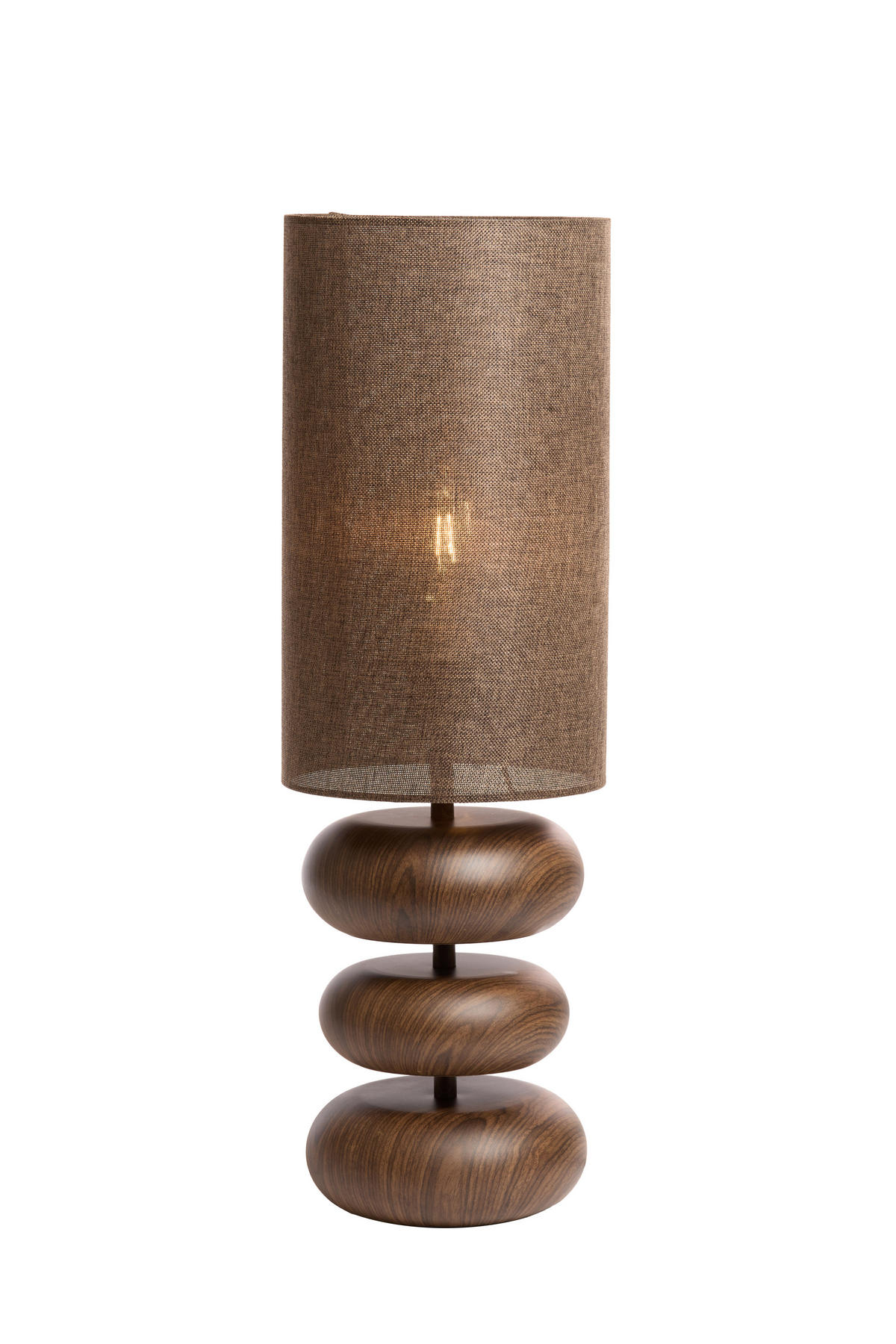 TISCHLAMPE Danialo Braun Ø22/67,5 cm - Dunkelbraun, Metall (22/22/67.5cm) - Light & Living