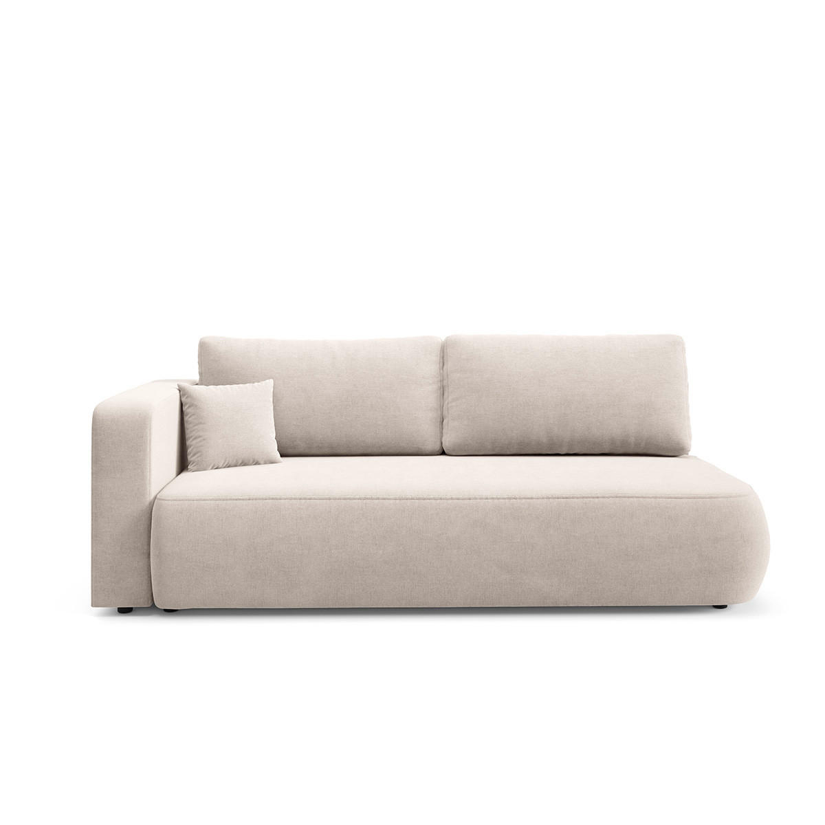 SOFA Antonio 3 Sitzplätze Hellgrau - Beige, Holz (228/82/106cm) - Petits-meubles