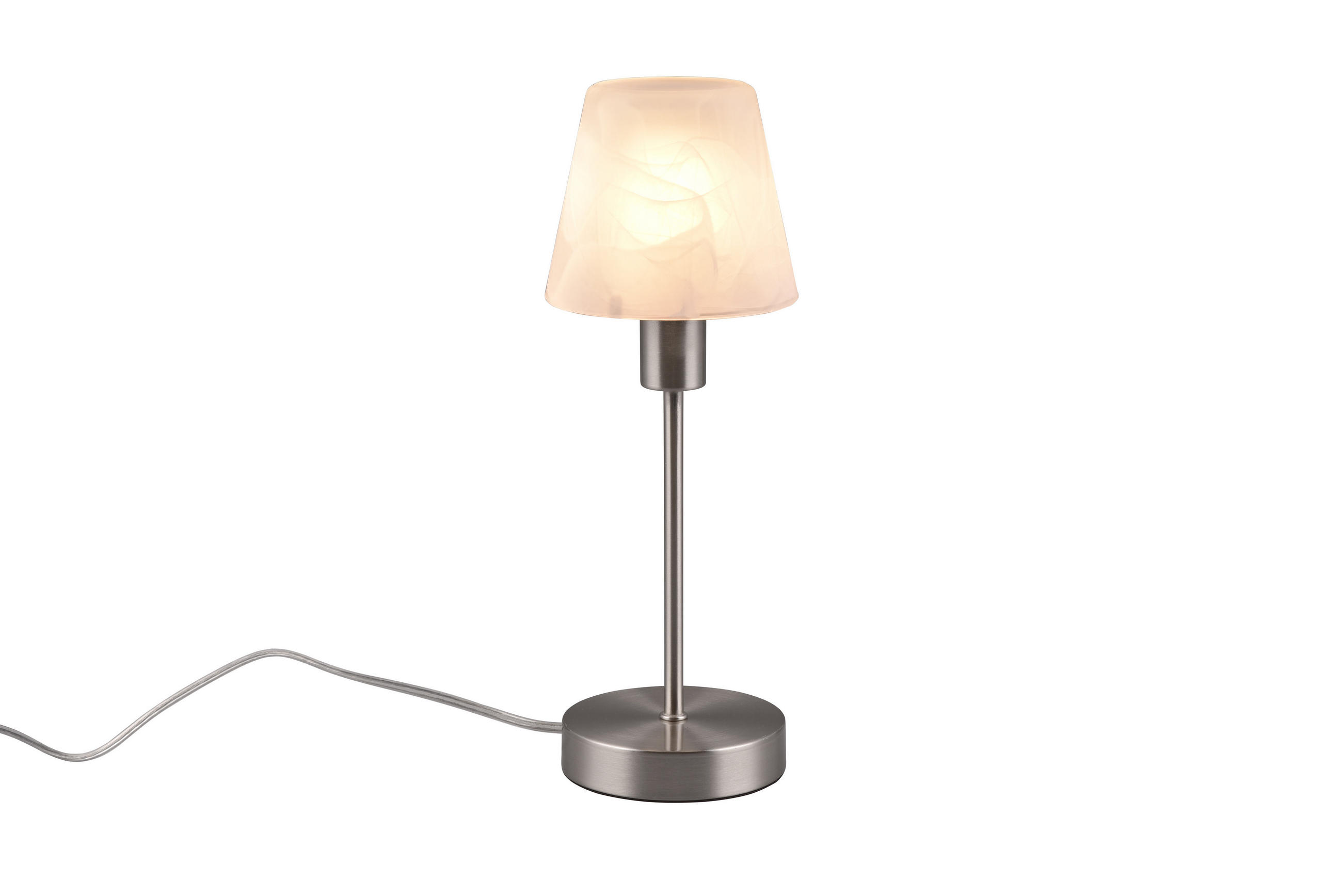 Trio Leuchten Tischlampe Grau 12x32x12 cm
