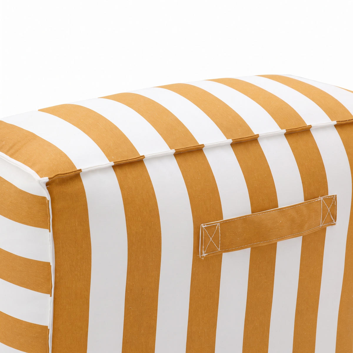 OUTDOOR Ottomane - Sitzsack SOFT mit Rückenlehne für Garten & Terrasse, Gelb - Gelb, Textil (70/75/150cm) - Muffo