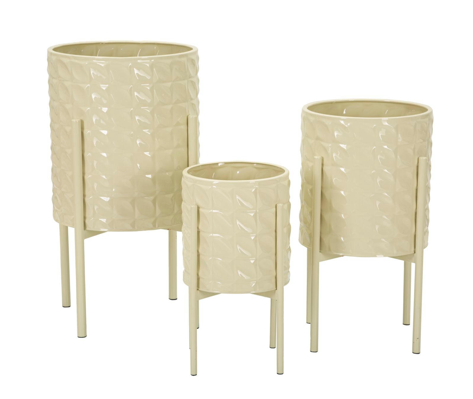 Mauro Ferretti Pflanzenständer Creme 36x57x36 cm