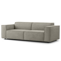 2,5-SITZER SOFA - Graubraun, Textil (223/70/96cm) - home24