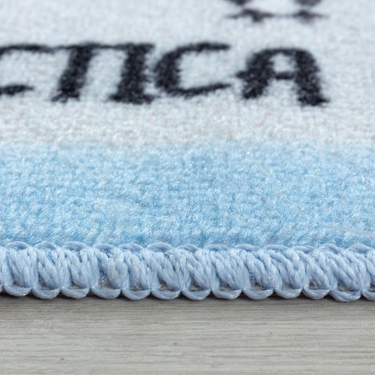 TEPPICH Kinder Flachgewebe Weltkarte mit Tieren Polyamid rutschfest Kinderzimmer Blau Rechteckig 100x150 - Blau, Textil (100/150cm) - KADIMA DESIGN