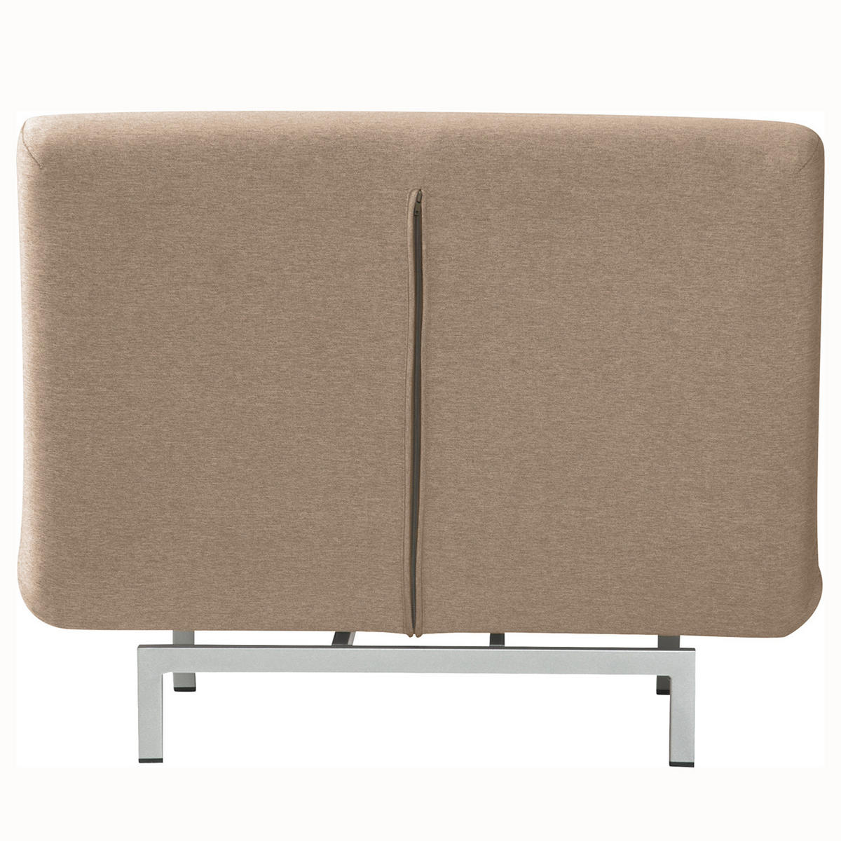 SCHLAFSESSEL - Beige/Silberfarben, Textil/Metall (92/78/85cm) - home24