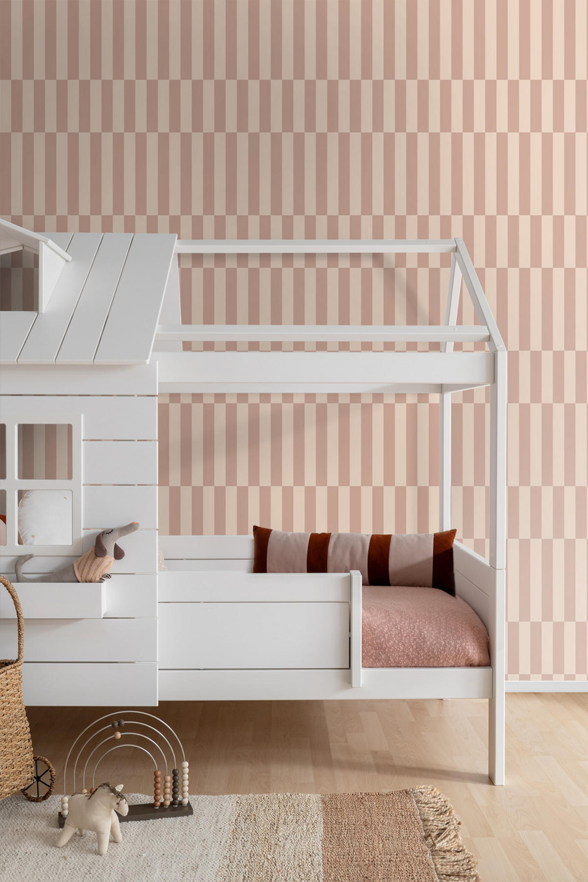 TAPETE Streifen 50 x 900 cm - Pink, Papier (50/900cm) - ESTAhome