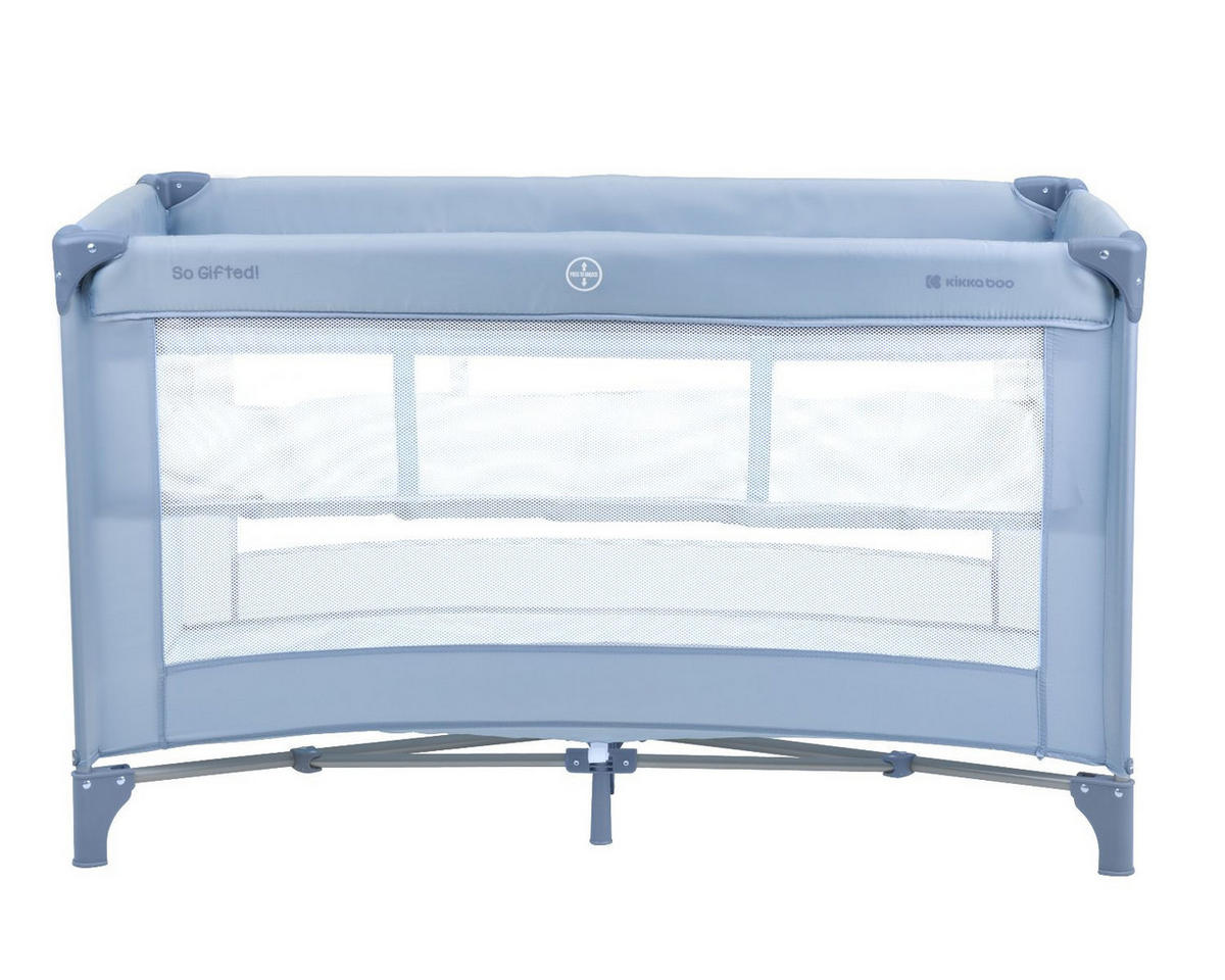 REISEBETT So Gifted blau alt 2 Ebenen Matratze, Tragetasche, Öffnung - Blau, Kunststoff (65/125cm) - Kikka boo