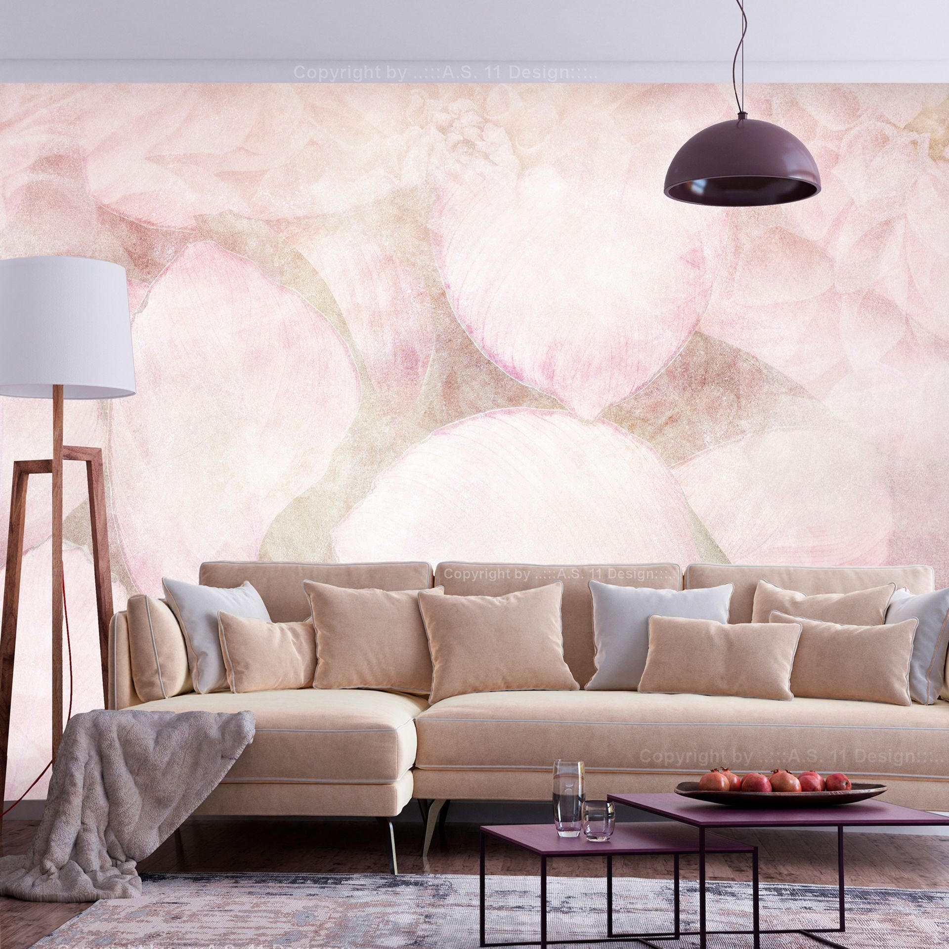 SELBSTKLEBENDE FOTOTAPETE 147/105 cm - Pink, Kunststoff/Textil (147/1cm) - KUNSTLOFT