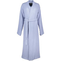 BADEMANTEL DAMEN KIMONO MUSSELIN 838 PASTELLBLAU - 10 - Blau, Textil (L/XLnull) - Cawoe
