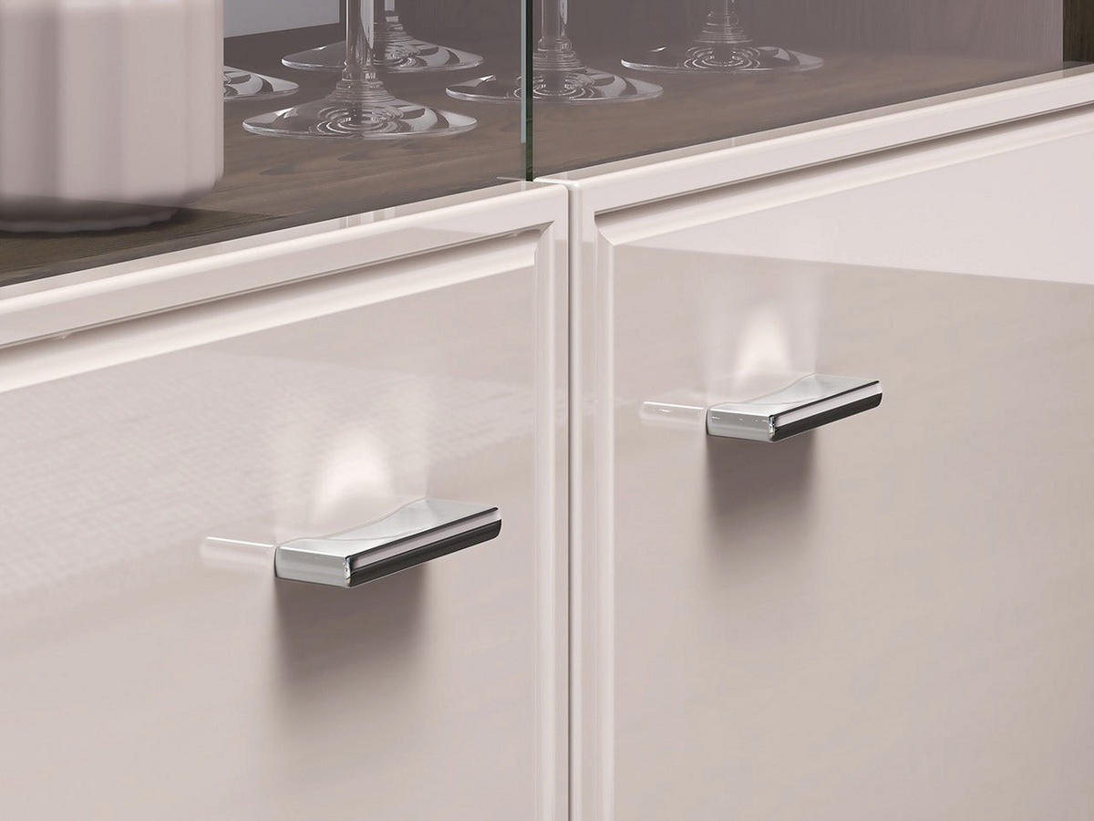 VITRINE – 92 cm – Avante – Kaschmir / Eichefarben - Kaschmir/Eichefarben, Holzwerkstoff (92/141/40cm) - hi-markt