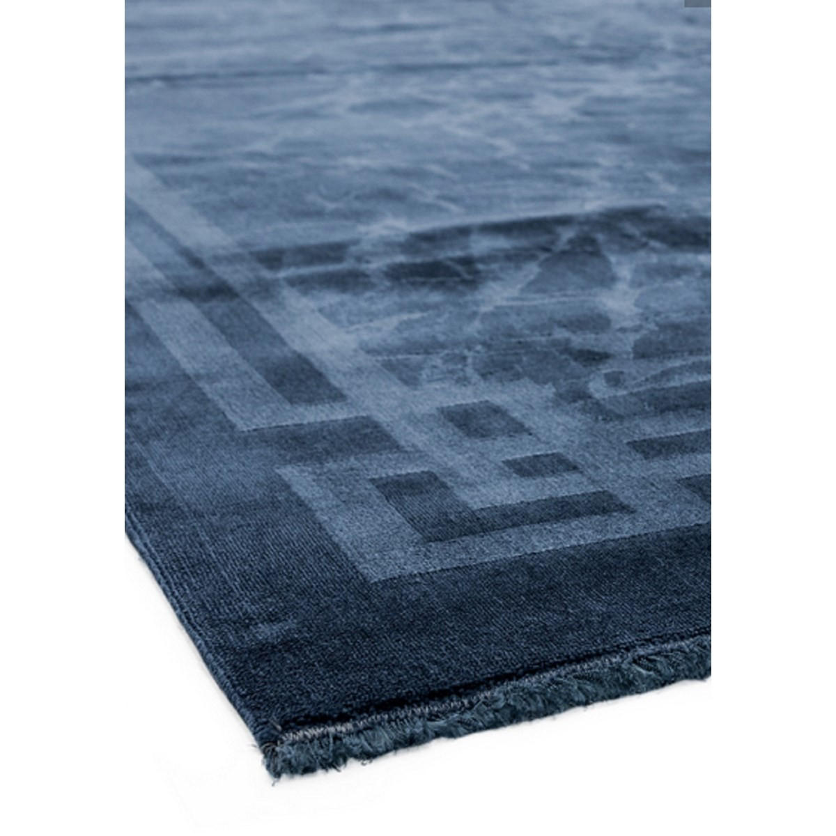 TEPPICH Moderner RAYA BORDER Blau 160 x 230 cm - Blau, Textil (160/230cm) - Novatrend