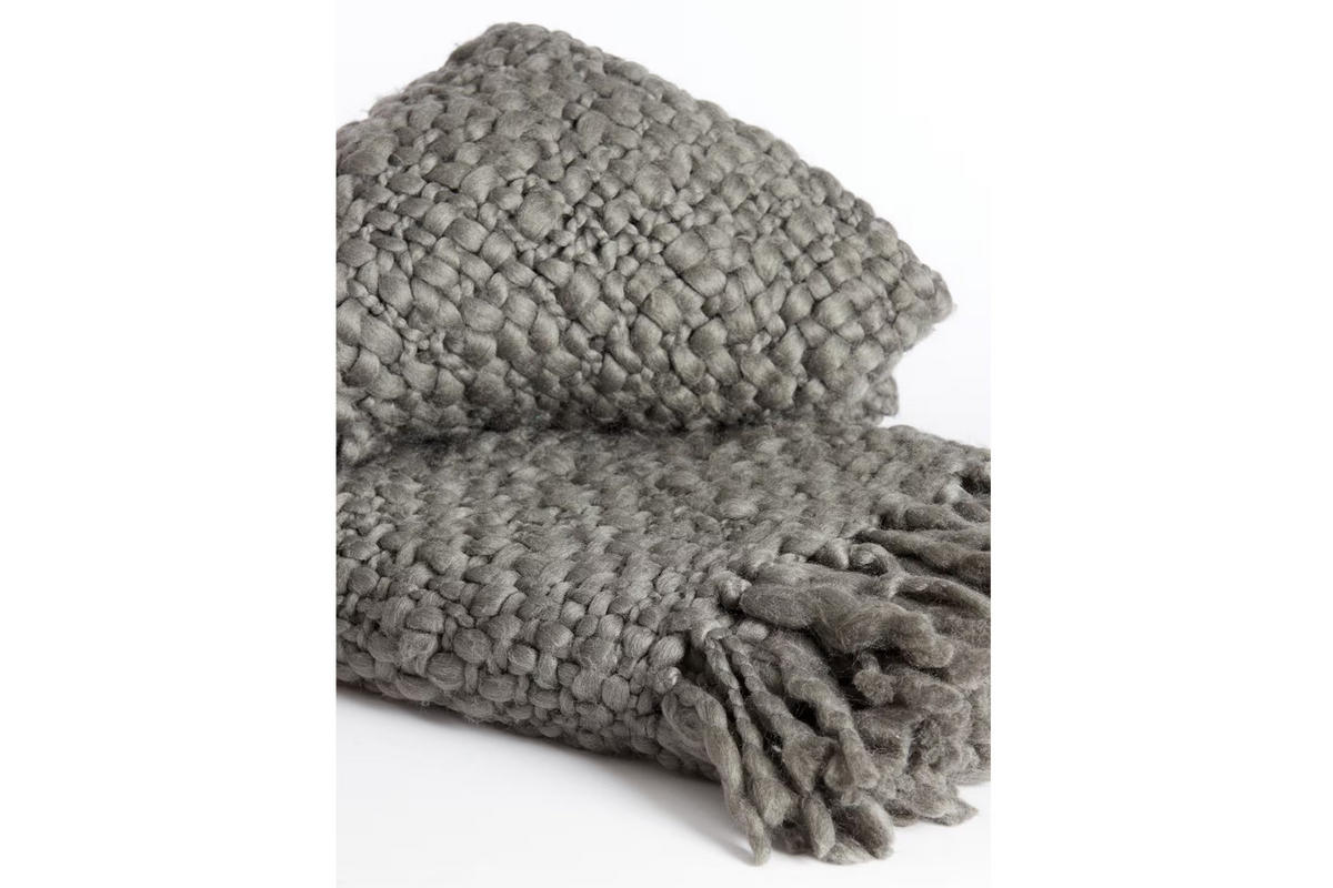 KUSCHELDECKE RISCA 170x130 cm, Dunkelgrau - Dunkelgrau, Textil (130/170cm) - Light & Living