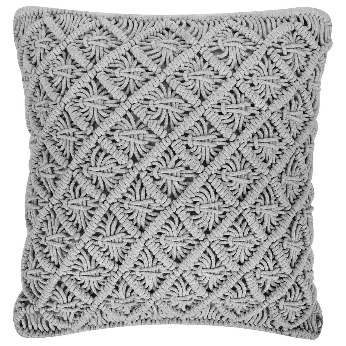 DEKOKISSEN 2er-Set Grau 40/45 cm Kizkalesi - Grau, Naturmaterialen (45/40cm) - Beliani