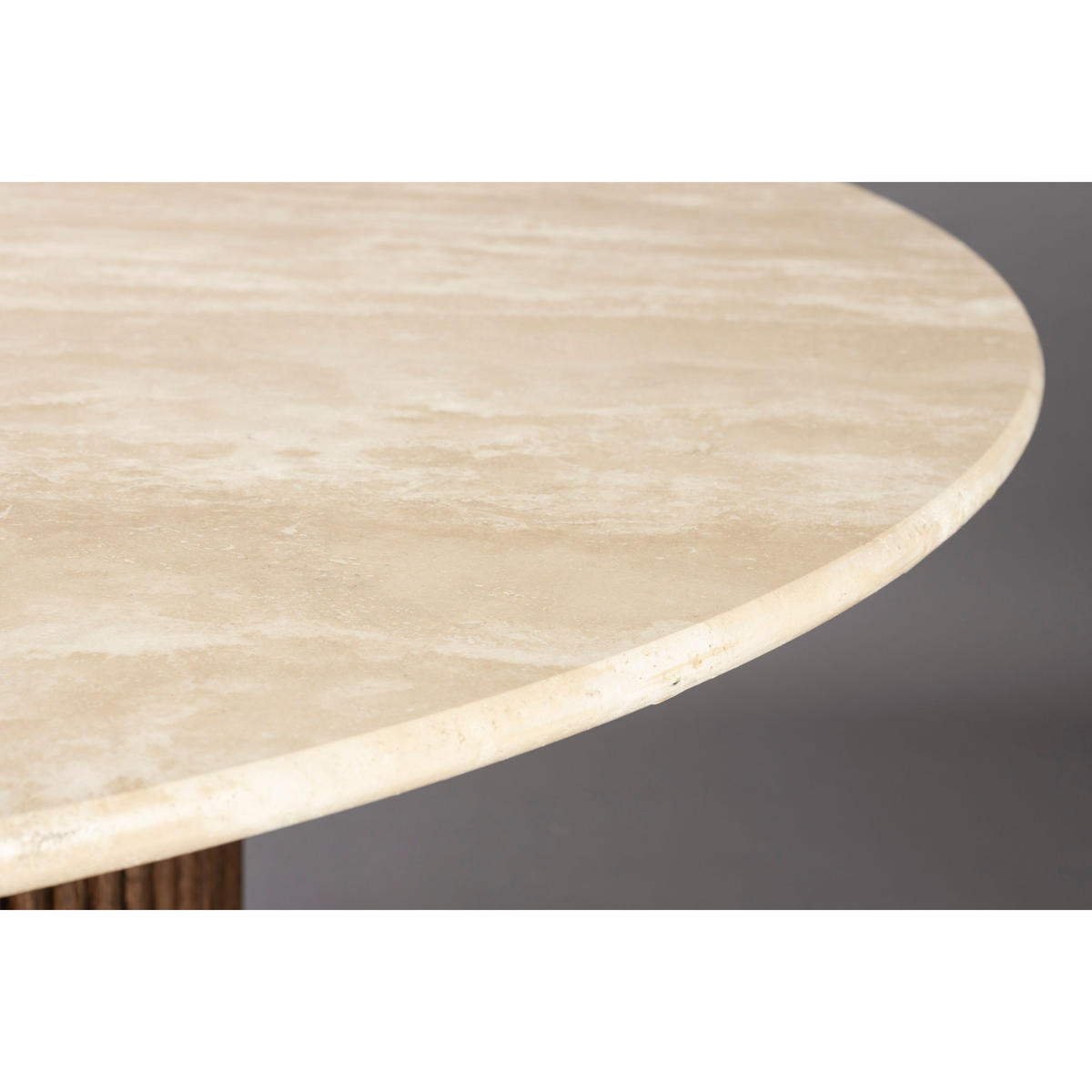 ESSTISCH Arda Rund 115 cm - Beige, Holz (115/115/76.6cm) - Dutchbone