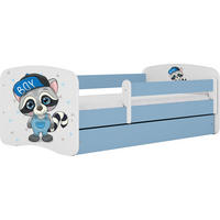 KINDERBETT Emily mit Schublade und Matratze, Blau 80x180 cm - Blau/Blaugrau, Holzwerkstoff (180/80cm) - WFL GROUP