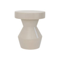 BEISTELLTISCH Sculptural Beige aus Keramik - Beige, Keramik (30/30/35cm) - Tikamoon