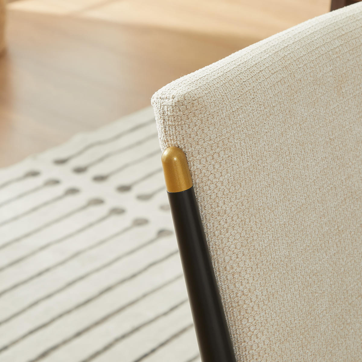 ESSZIMMERSTUHL 2er-Set mit Stoffkissen, Creme - Beige, Textil (49/85/59cm)