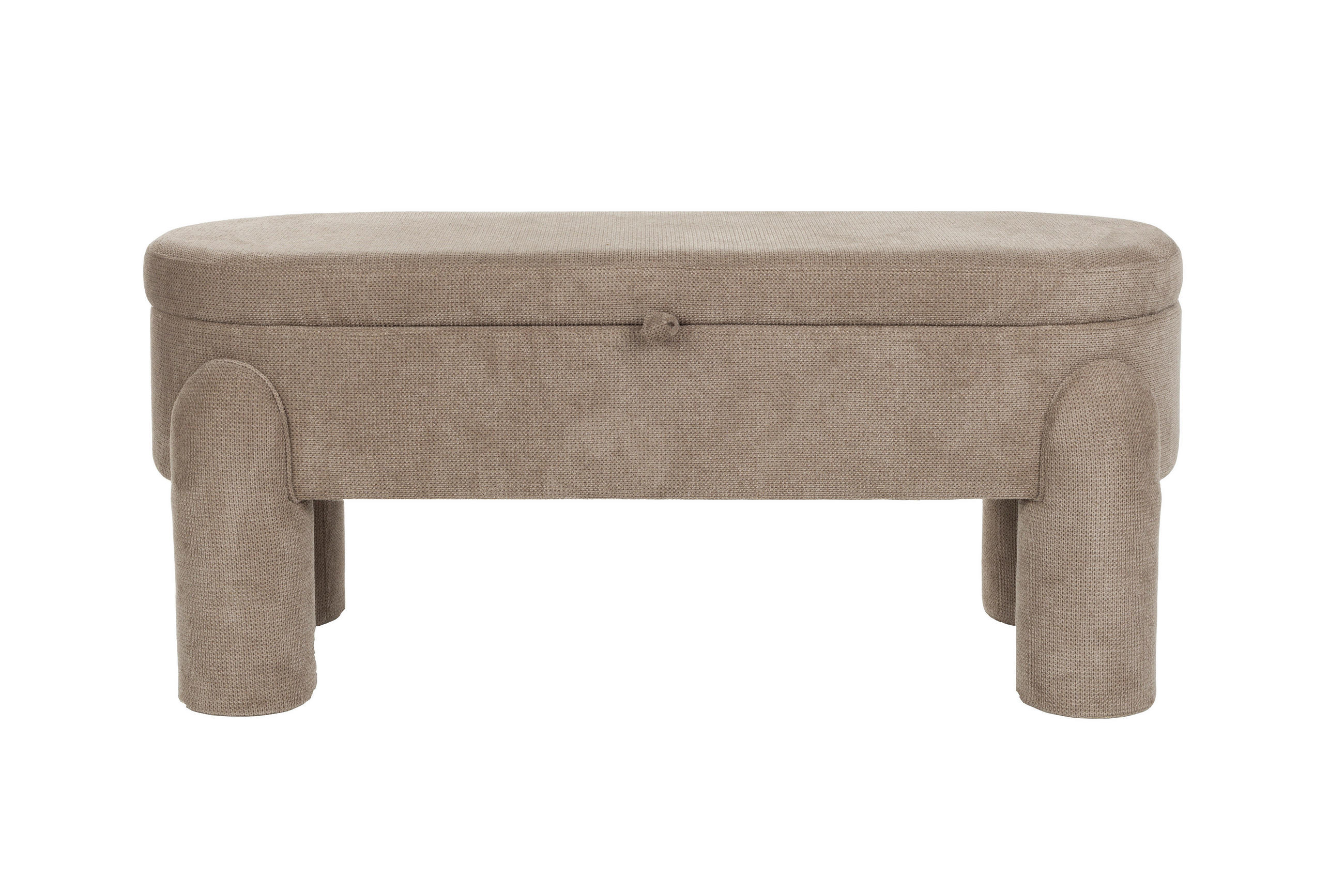 SITZBANK Orly - Grau - 45/113/47 cm - Grau, Textil (113/47/45cm)