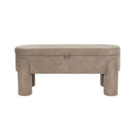 SITZBANK Orly - Grau - 45/113/47 cm - Grau, Textil (113/47/45cm)
