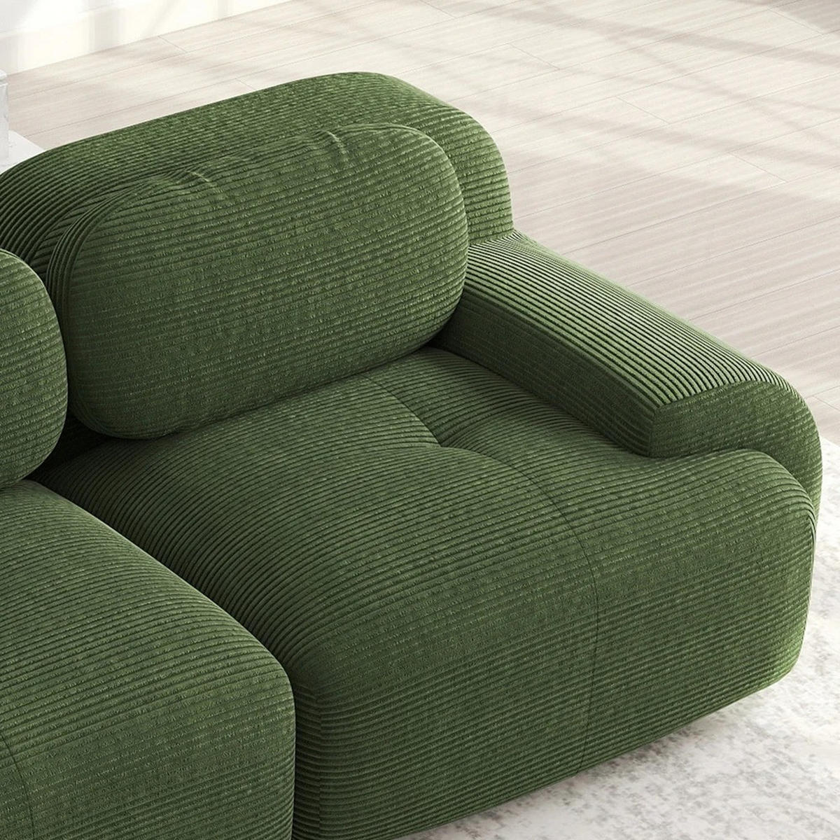 SCHLAFSOFA 3-in-1 Klappsofa Blau, 1 Stück, mit Kissen - Grün, Textil (138/70/103cm) - Kaket