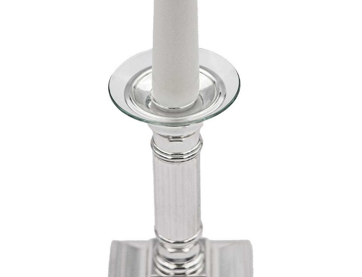 GLAS-KERZENMANSCHETTE für Kerzen bis Ø 21 mm (Sondergröße) - Transparent, Paraffin (7/0.2/7cm) - Holfeuer Crystal Design