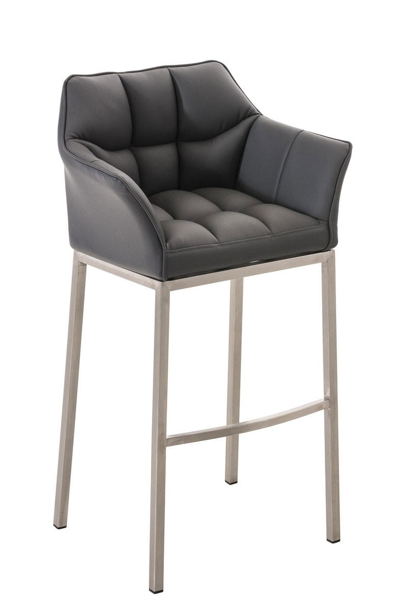 furnicato Barhocker Grau 64x110x48 cm
