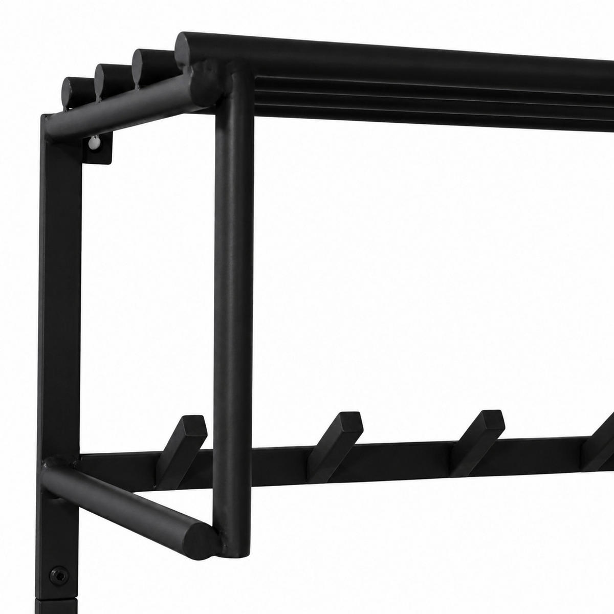 KLEIDERABLAGE Eddy XL - Schwarz, Metall (80/80/30cm) - LOFT42