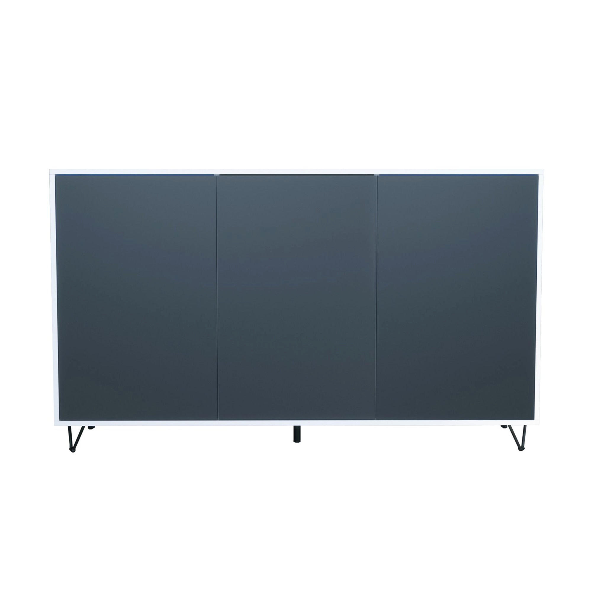InnoFurn Sideboard Anthrazit 152.5x90.5x37 cm