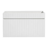 WASCHBECKENUNTERSCHRANK - 80 cm x 46 cm - Holz, Platte - Weiß - SATARA - Weiß, Holz (80/46/46cm) - Vente-Unique