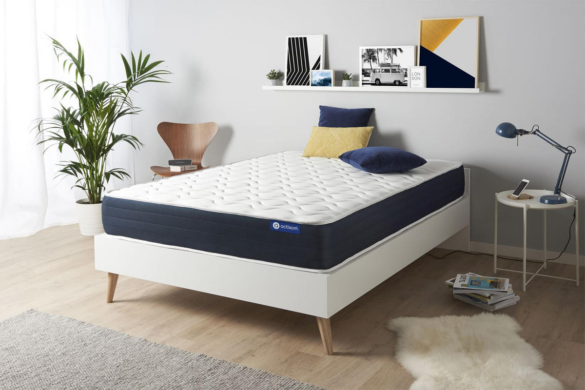 MATRATZE Actimemo sleep Memory-Schaum 130 x 200 cm h1 - Weiß, Textil (130/200cm) - ACTISOM