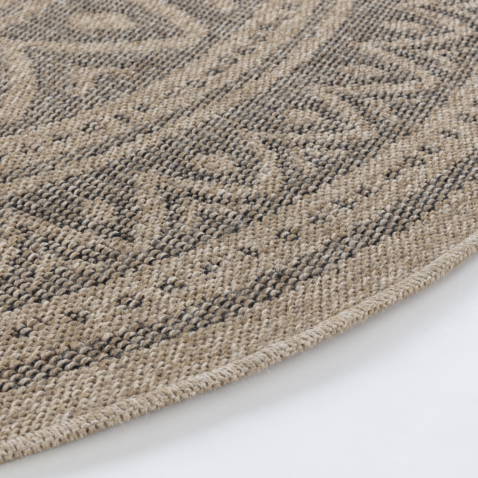 OUTDOORTEPPICH Rund Jute-Optik Ø 160 cm Beige - Beige, Kunststoff/Textil (160/160cm) - LIVABLISS