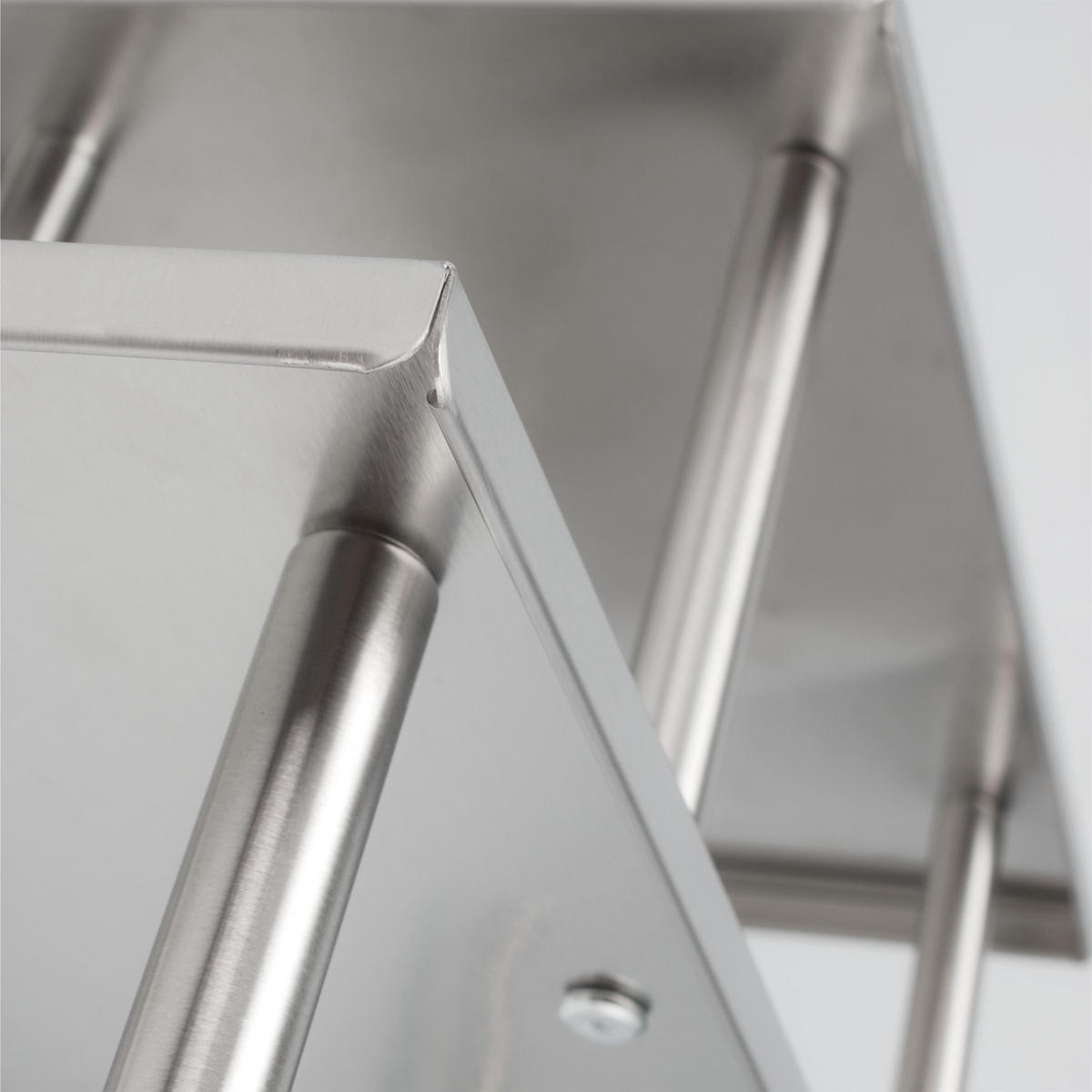 KÜCHENREGAL, silber, Edelstahl - Edelstahlfarben, Metall (50/19/30cm) - bremermann