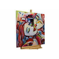 ÖLGEMÄLDE 80/80 cm - Multicolor, Holz/Textil (1.48/80cm) - KUNSTLOFT