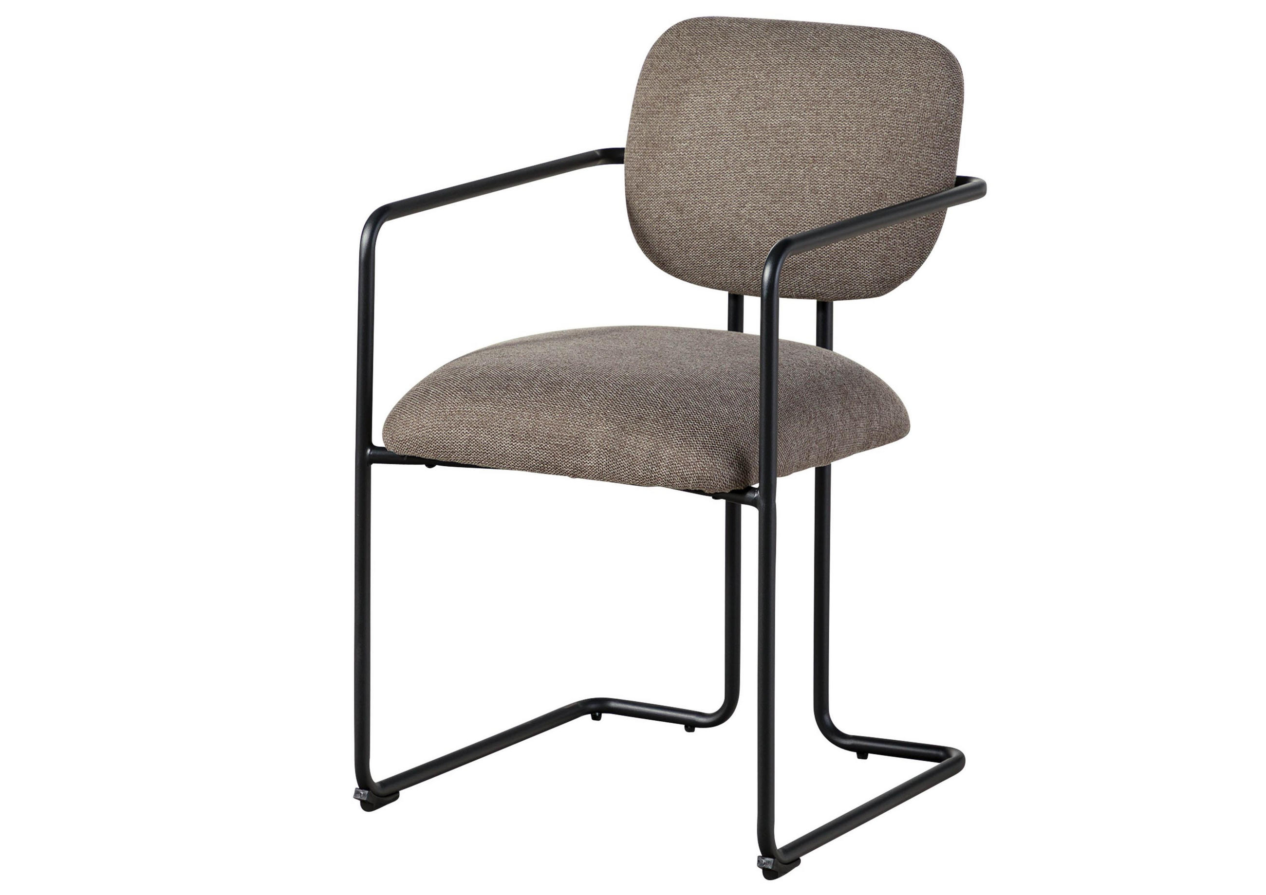 STUHL 100% Polyester 51 x 58 x 78 cm hellbraun POLSTERSTÜHLE - Braun, Kunststoff (51/78/58cm) - Massivmoebel24