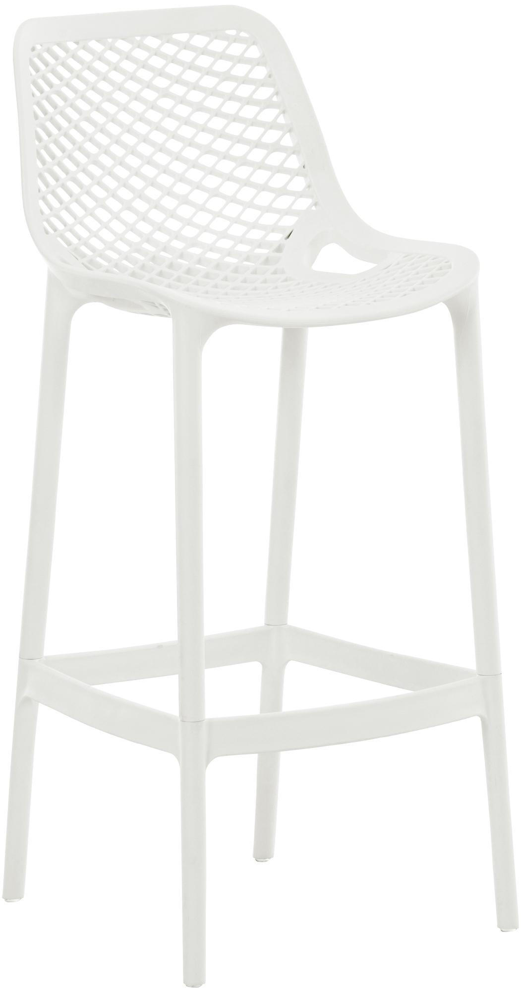 BARHOCKER Kunststoff Weiß - Weiß, Kunststoff (45/105/53cm) - CLP