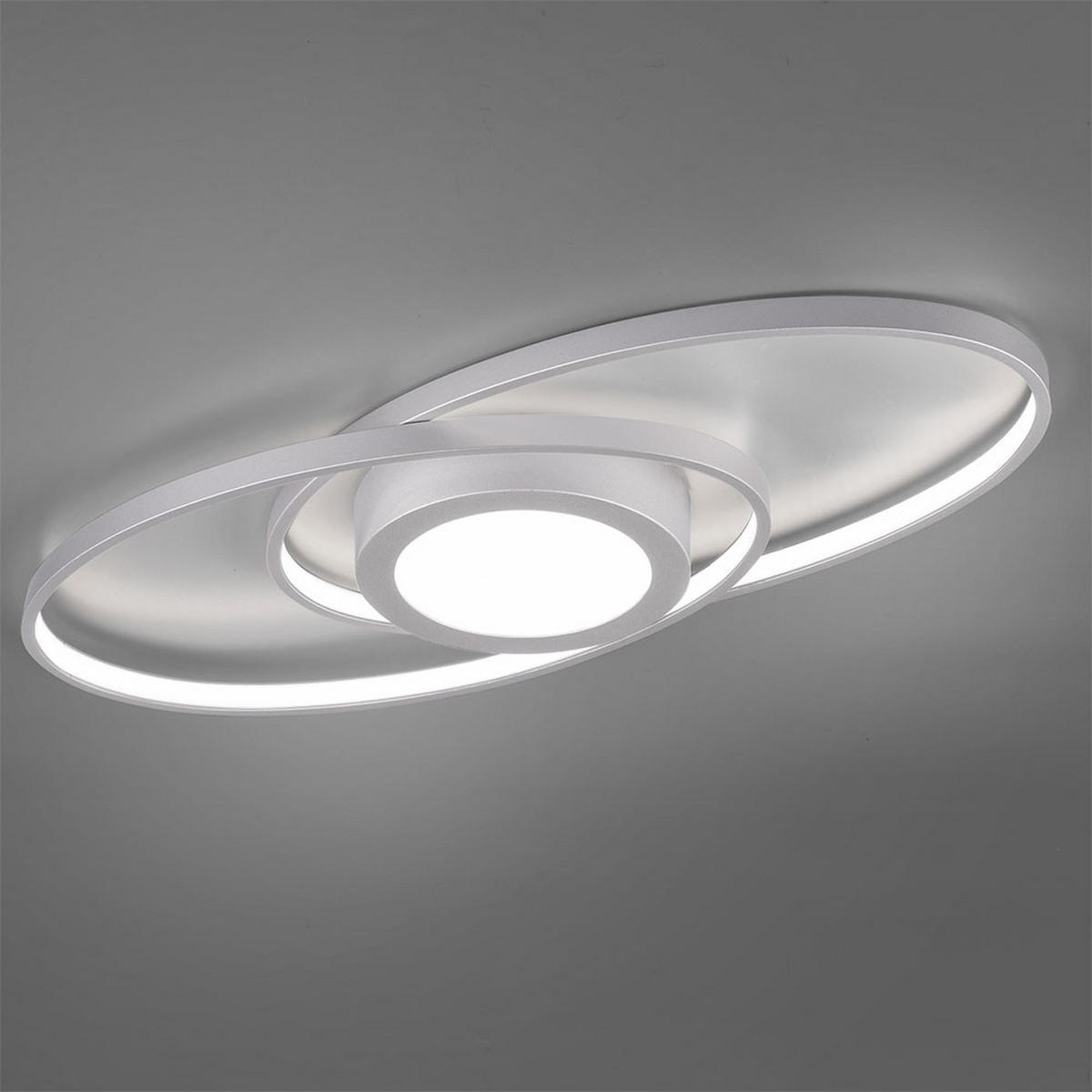 LED DECKENLEUCHTE Galaxy Silber Metall - Silberfarben, Metall (23/57/4cm)