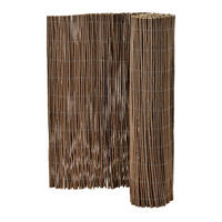 WEIDENZAUN Hyssna - Dunkelbraun, Naturmaterialien (500/150cm) - casa.pro