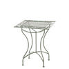GARTENTISCH eckig 60/60/72 cm Metall Antik-Grün - Grün, Metall (60/60/72cm) - CLP