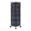 ROLLWAGEN Steigen - Schwarz, Metall (33/89.5/33cm) - [en.casa]